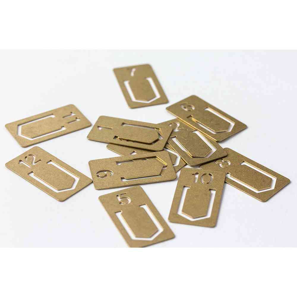 ミドリ TRC ブラス クリップ ナンバー 12個入