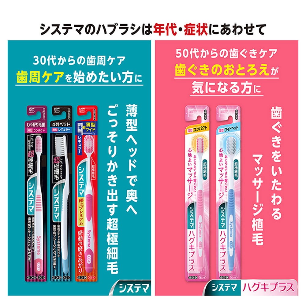 システマハブラシ極上プレミアムコンパクト ふつう