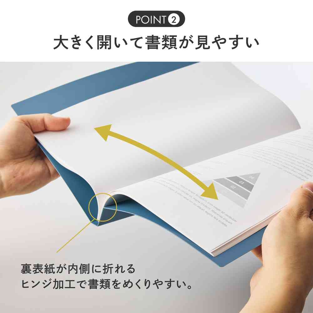 リヒトラブ Mutual ルーパーレターファイル A4 ライトブルー 1冊 ライトブルー