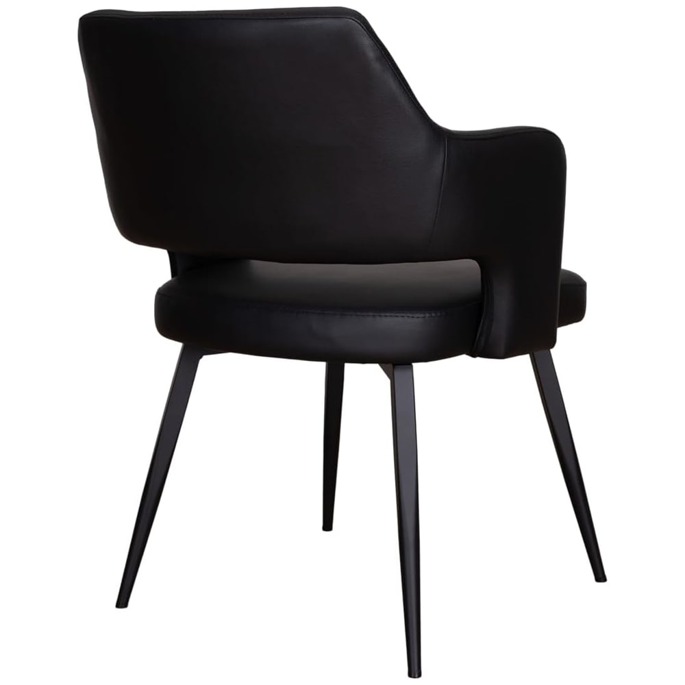 ダイニングチェア Olbia 回転式 ブラック 2脚セット メーカー直送▼返品・キャンセル不可【他商品との同時購入不可】