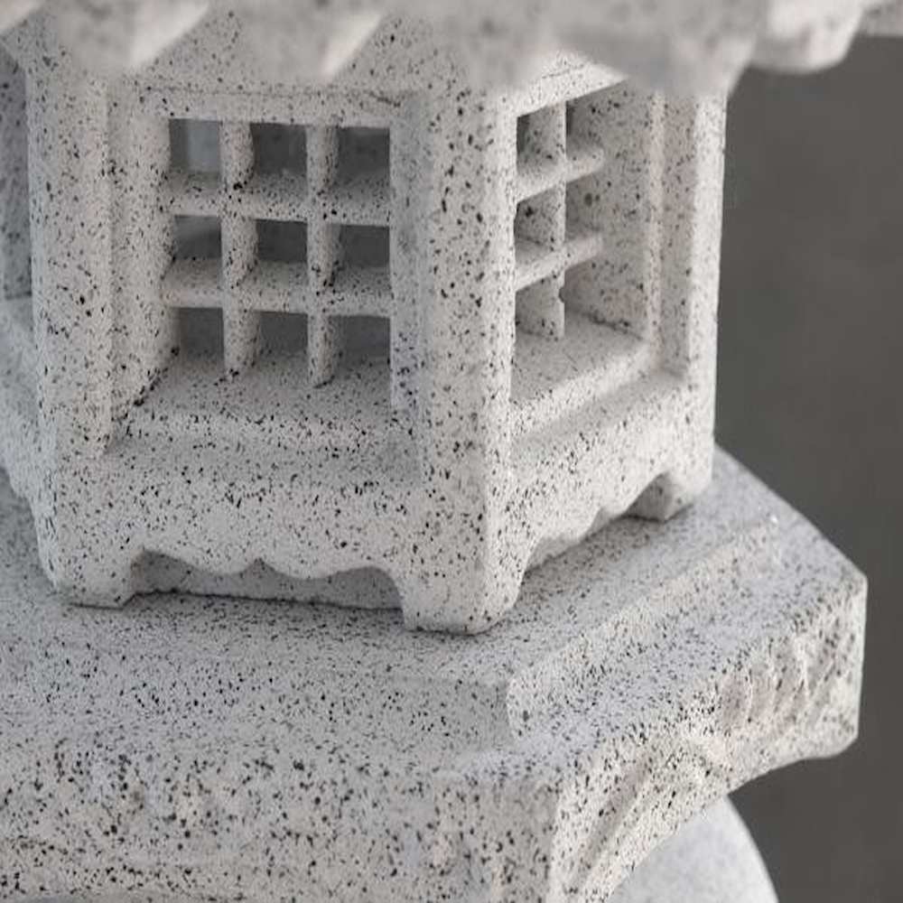 御影調 角雪見灯籠 1尺5寸 1316012 メーカー直送 ▼返品・キャンセル不可【他商品との同時購入不可】