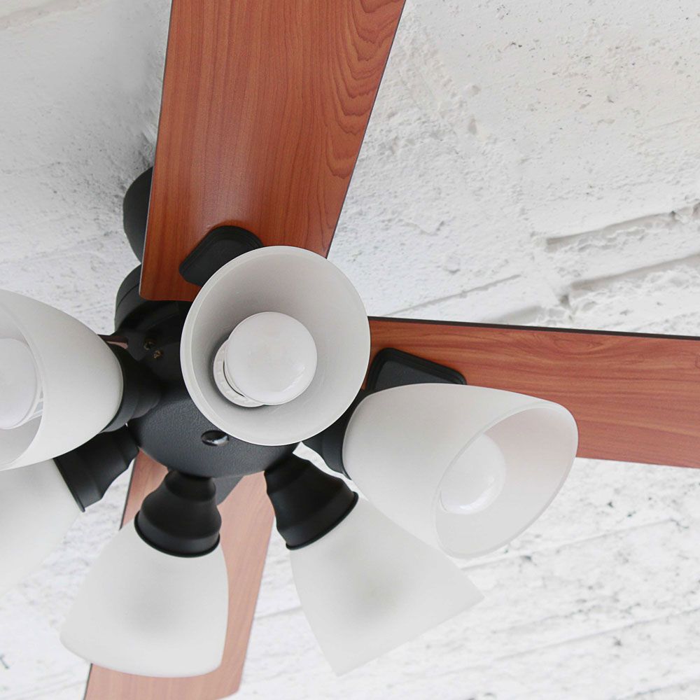 シーリングファン6灯 ブラック BIG-102-BK メーカー直送▼返品・キャンセル不可【他商品との同時購入不可】