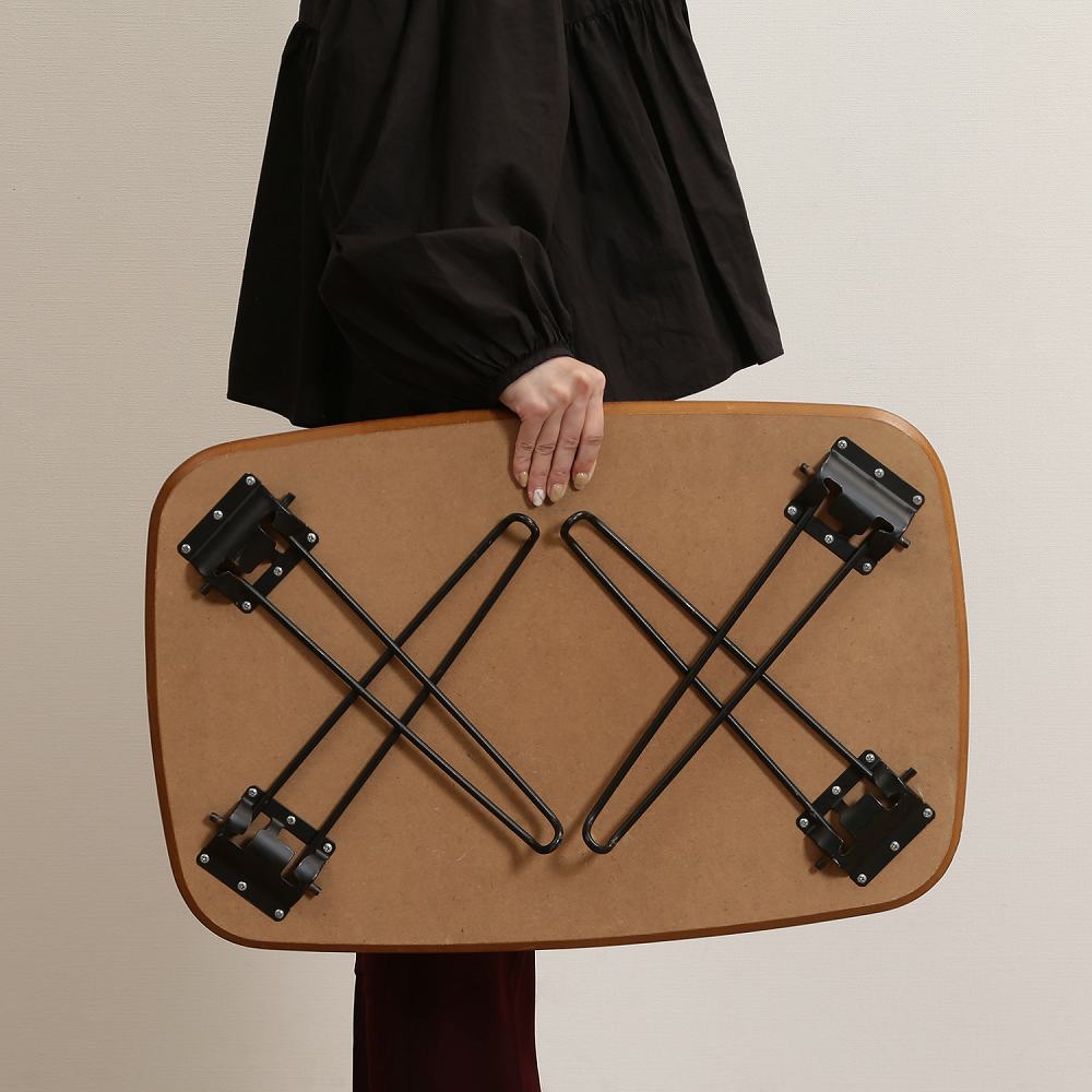 折れ脚ローテーブル トロン 6040MBR 10494 メーカー直送 ▼返品・キャンセル不可【他商品との同時購入不可】