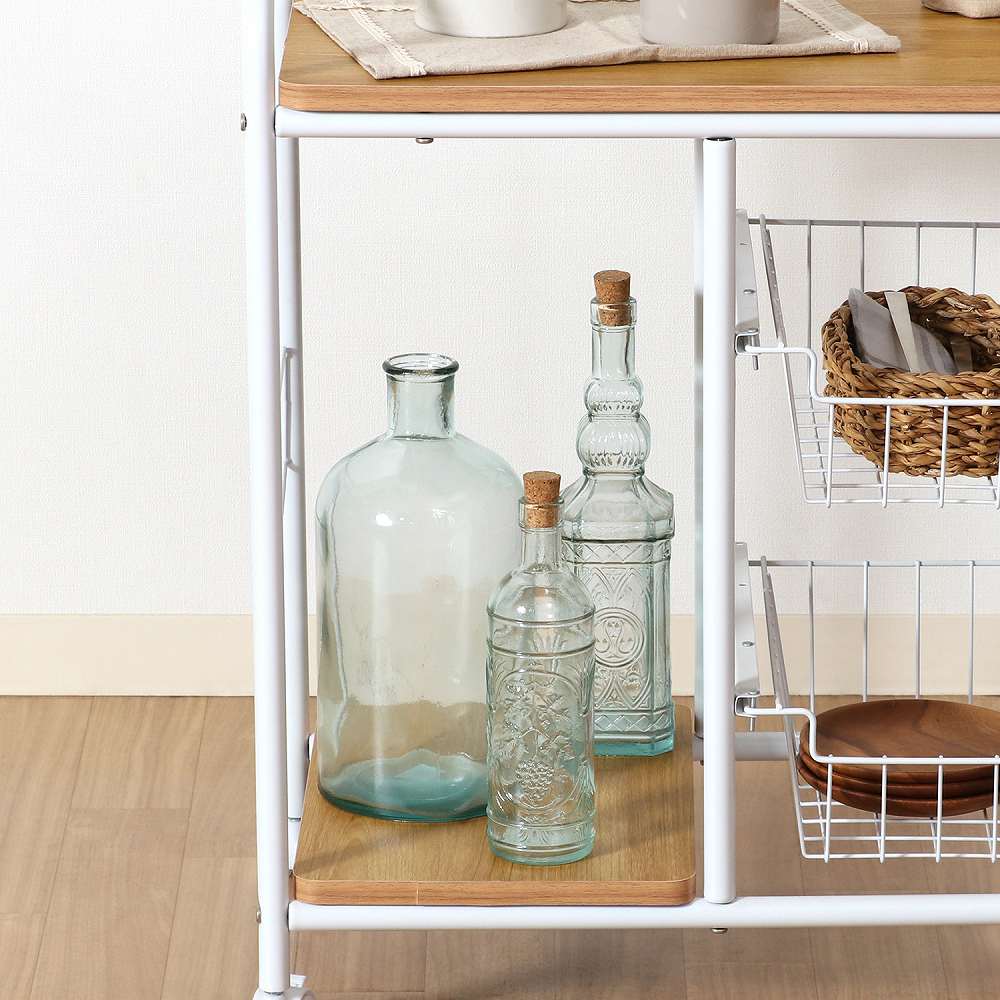 キッチンワゴン FBC-02-1 15424 メーカー直送 ▼返品・キャンセル不可【他商品との同時購入不可】