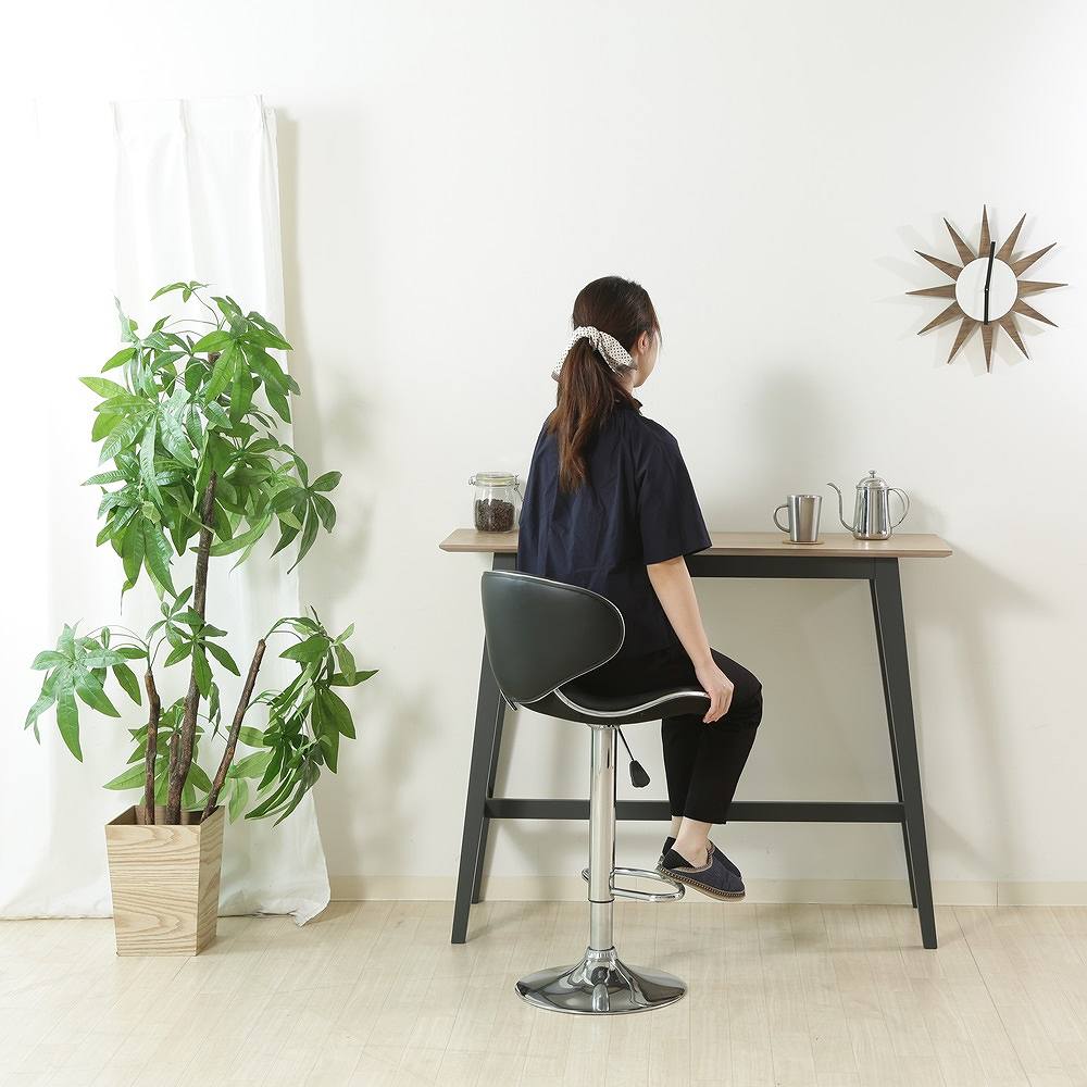 カウンターチェア シェル BK 93290 メーカー直送 ▼返品・キャンセル不可【他商品との同時購入不可】