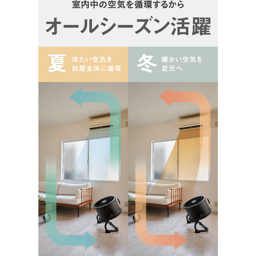 CAT サーキュレーター 35cm(壁・床タイプ) ブラック 【直送品】 返品・キャンセル・他商品と同時購入は不可
