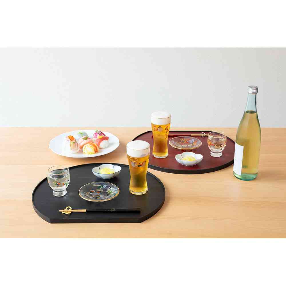 アデリア プレミアムニッポンテイスト 吉祥花鳥 丸皿 雀と南天