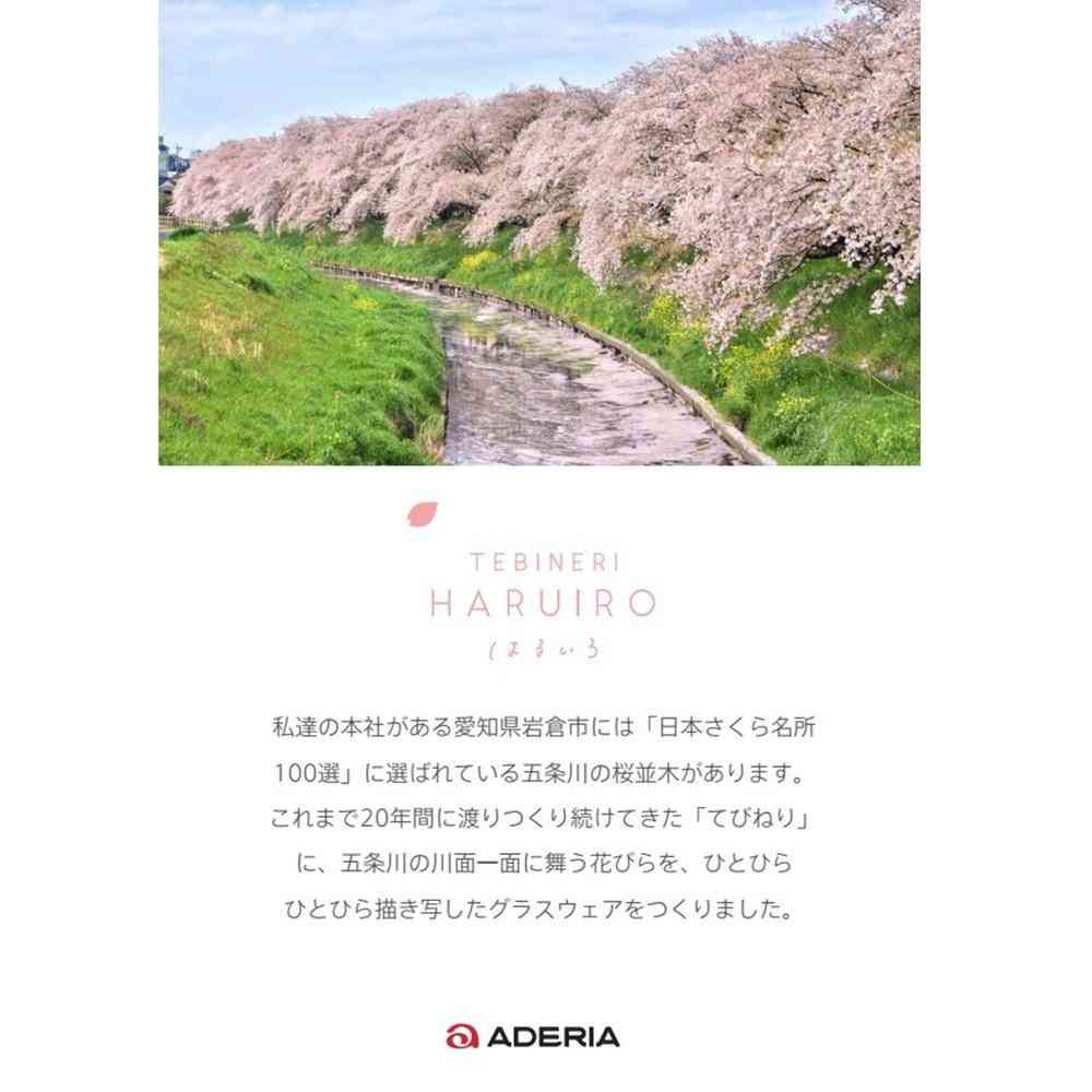 アデリア TEBINERI HARUIRO 泡づくりビアグラス 1個