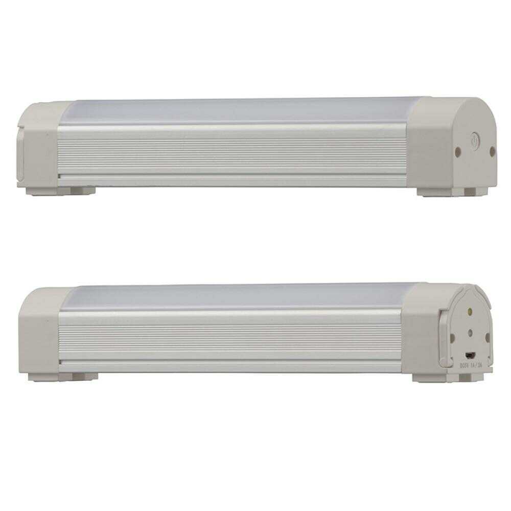 オーム電機 充電LED多目的ライト スイッチ式 5W 昼光色 1個 ホワイト