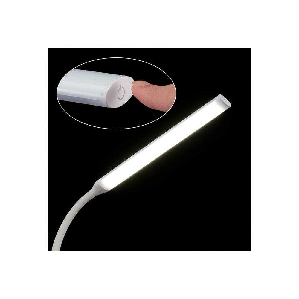 オーム電機 LEDデスクランプ クランプタイプ ホワイト ホワイト