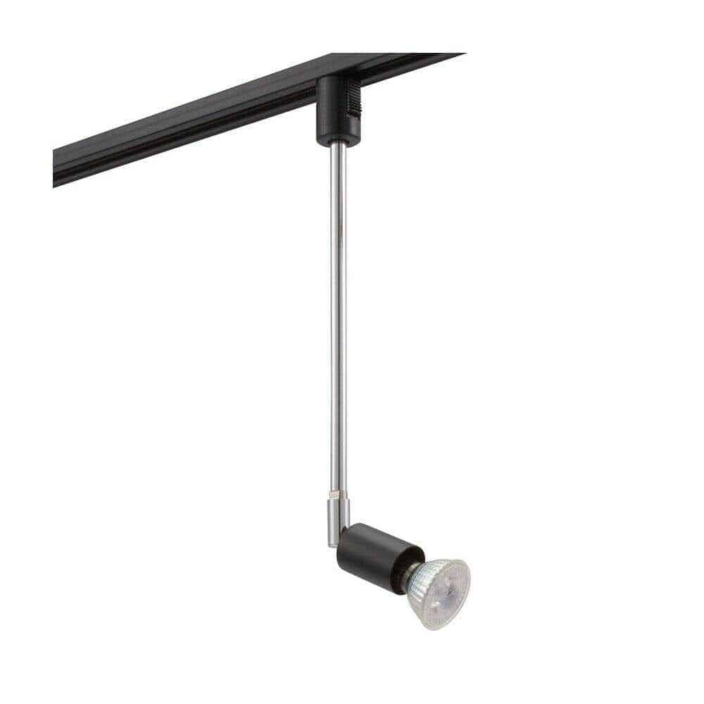 オーム電機 レールライト ライティングダクト用 E11口金 L ブラック