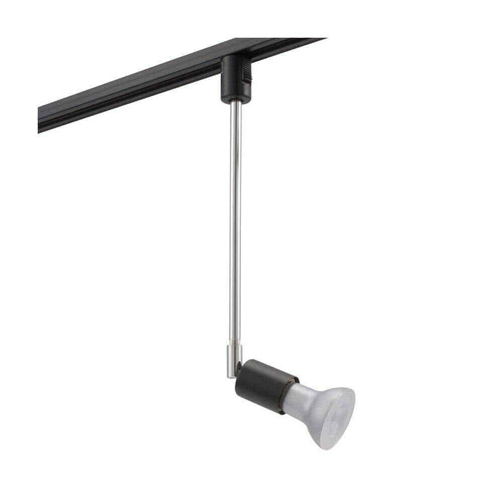 オーム電機 レールライト ライティングダクト用 E26口金 L ブラック