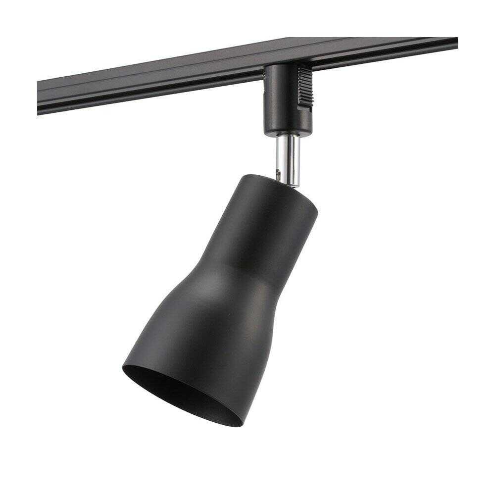 オーム電機 レールライト ライティングダクト用 E26口金 ブラック