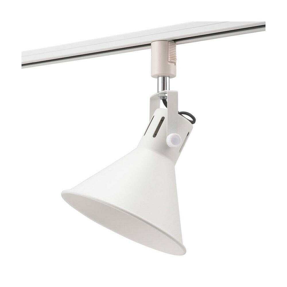 オーム電機 レールライト ライティングダクト用 E26口金 ホワイト