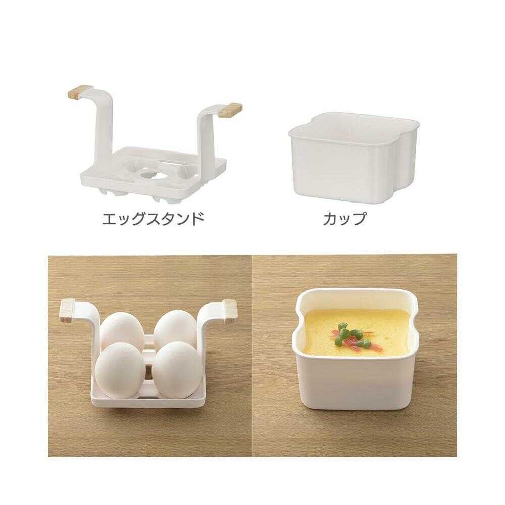 オーム電機 PULMORE エッグクッカー ホワイト