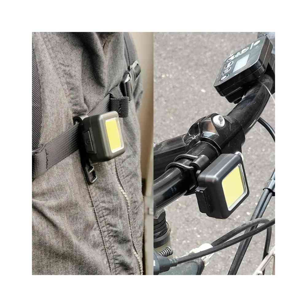 オーム電機 COBストラップライト 300ルーメン ブラック