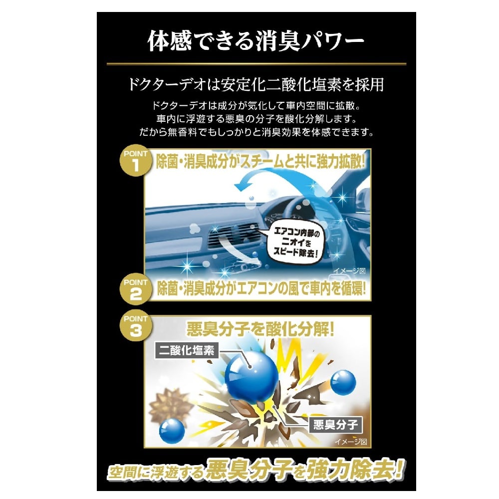 カーメイト ドクターデオプレミアムゴールド スチーム 循環 無香 D287