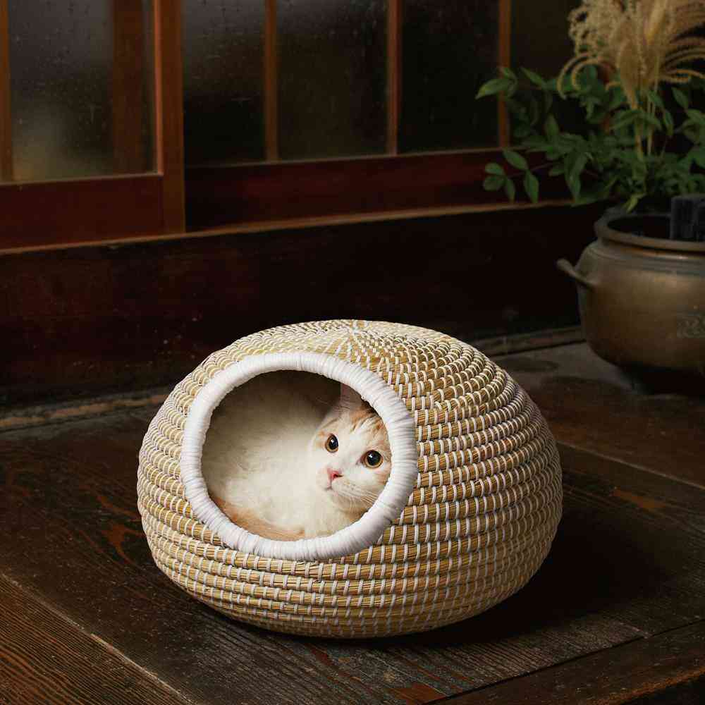 にゃんこのちぐらシリーズ まーるいつぼ 夢 メーカー直送▼返品・キャンセル不可【他商品との同時購入不可】