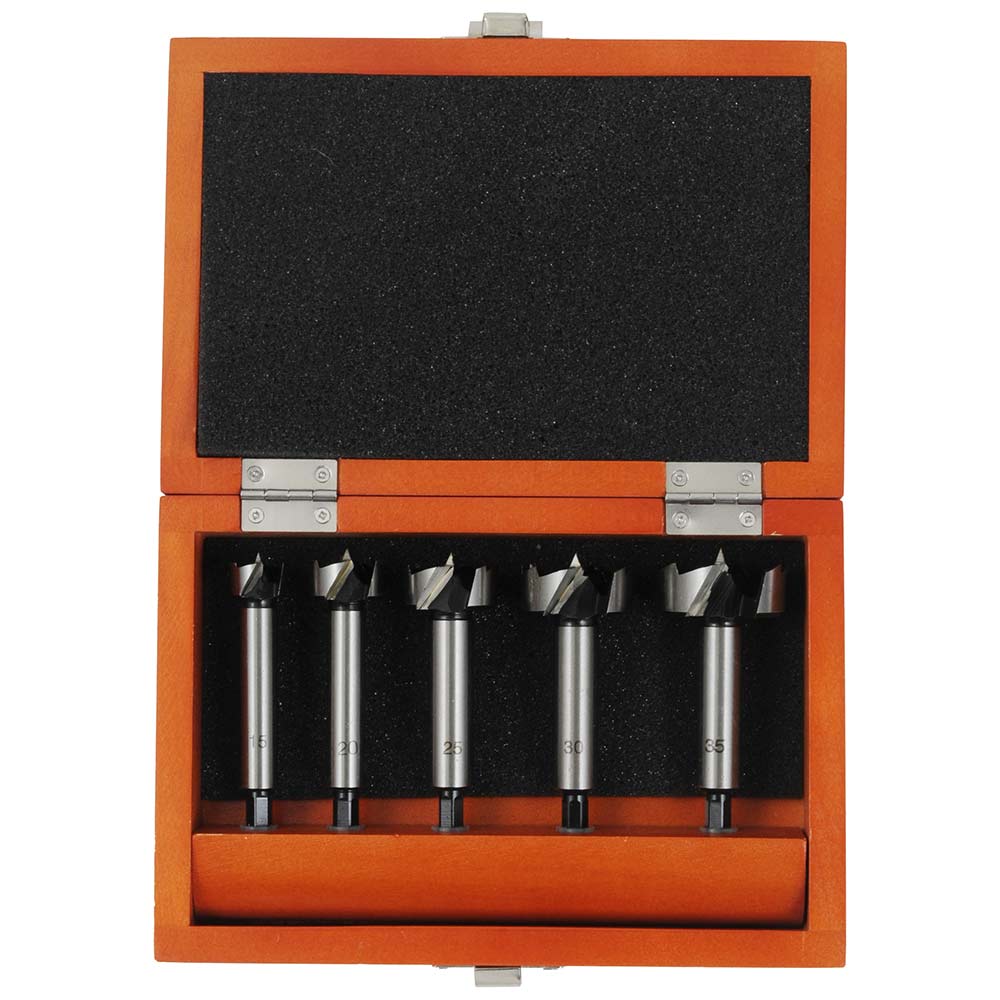 木工用ボアビットセット 5本組 【直送品】 返品・キャンセル・他商品と同時購入は不可