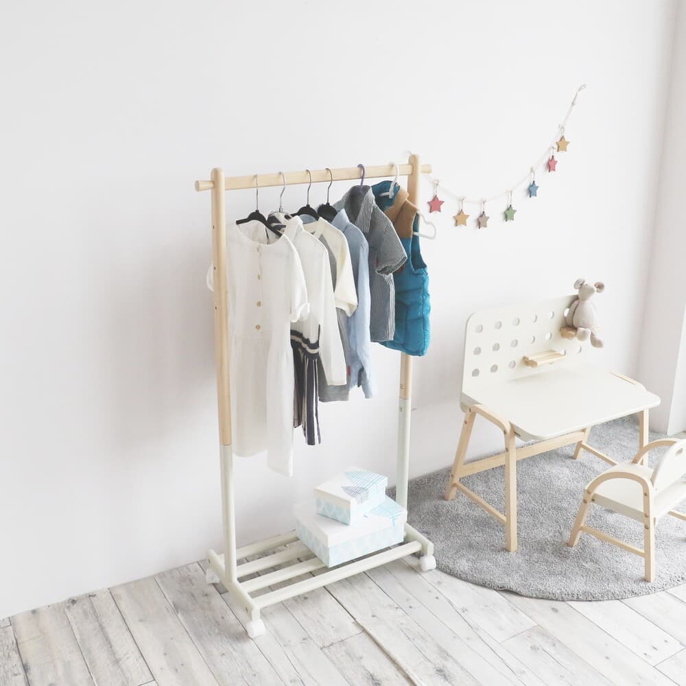 洋服掛け キッズハンガーラック ミル ILH-3685IV メーカー直送 ▼返品・キャンセル不可【他商品との同時購入不可】
