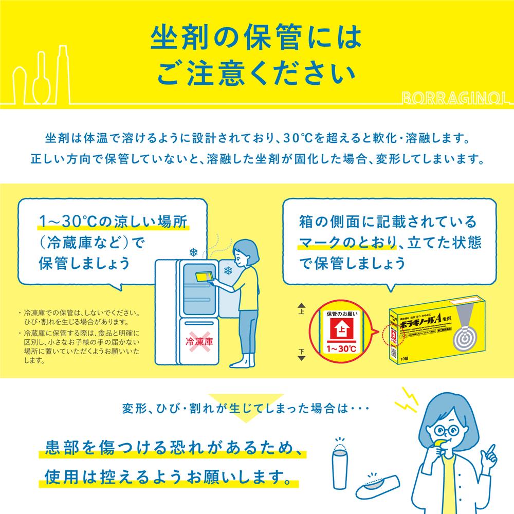 【指定第2類医薬品】ボラギノールA 坐剤 20個