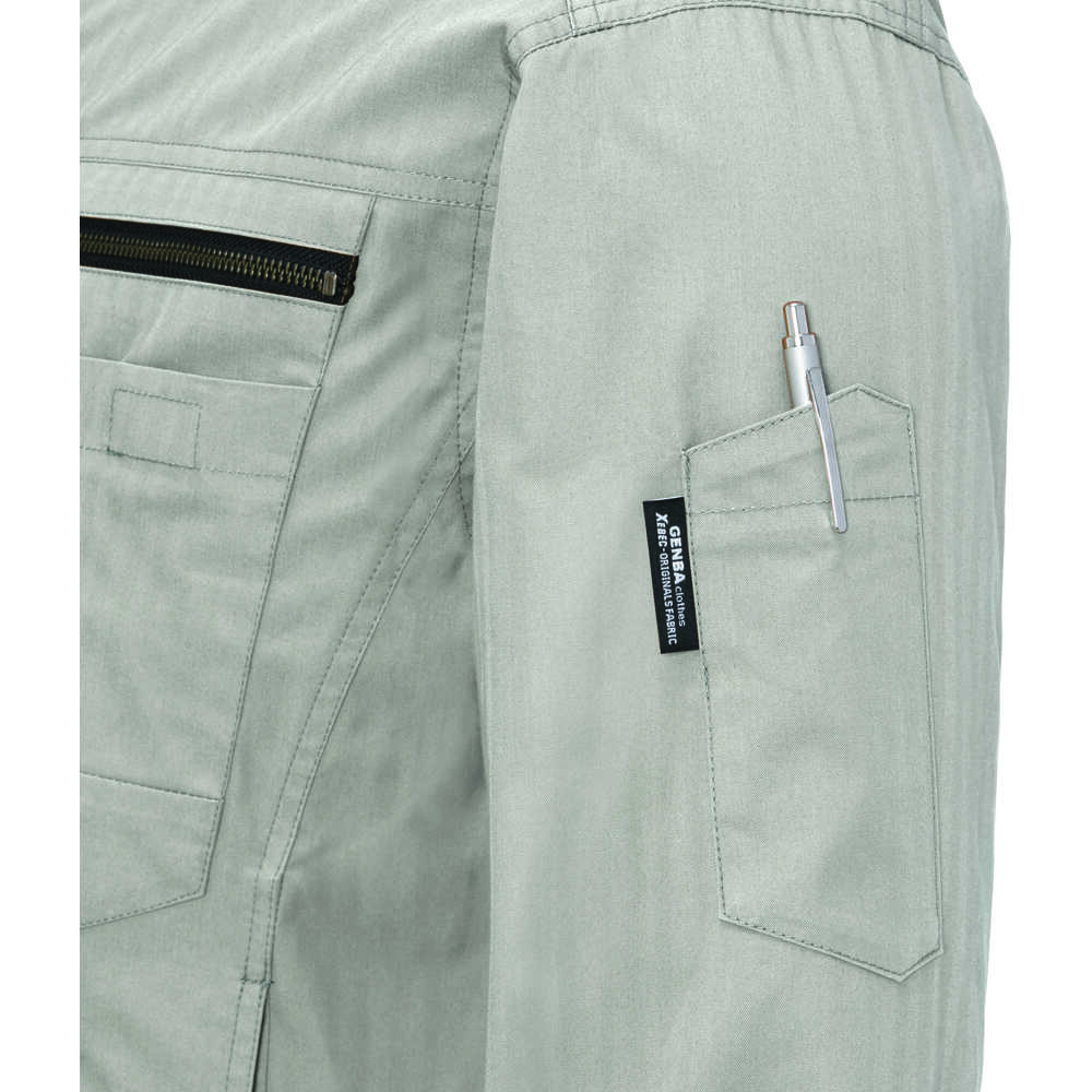 XEBEC 綿薄手現場服ヘリンボン空調服 サンドベージュ 【直送品】 返品・キャンセル・他商品と同時購入は不可