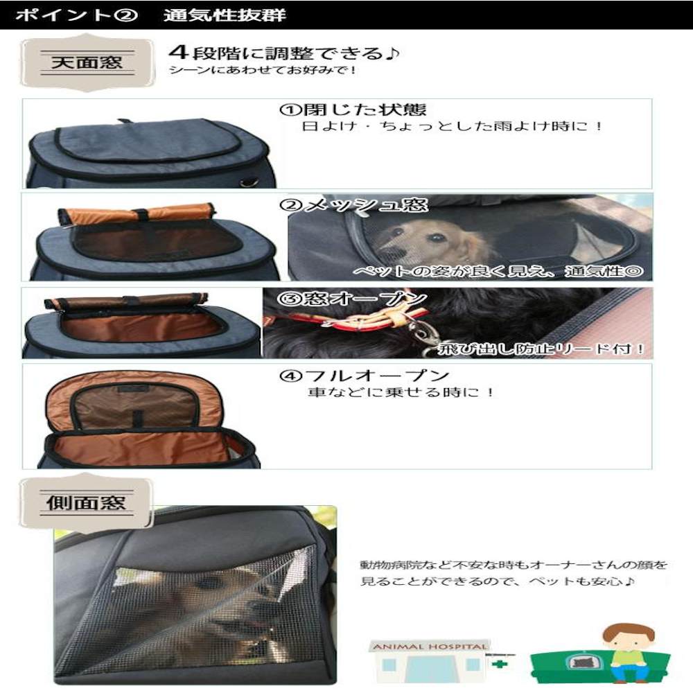 多機能ペットカート スイートハート リュック SH-216BK メーカー直送 ▼返品・キャンセル不可【他商品との同時購入不可】