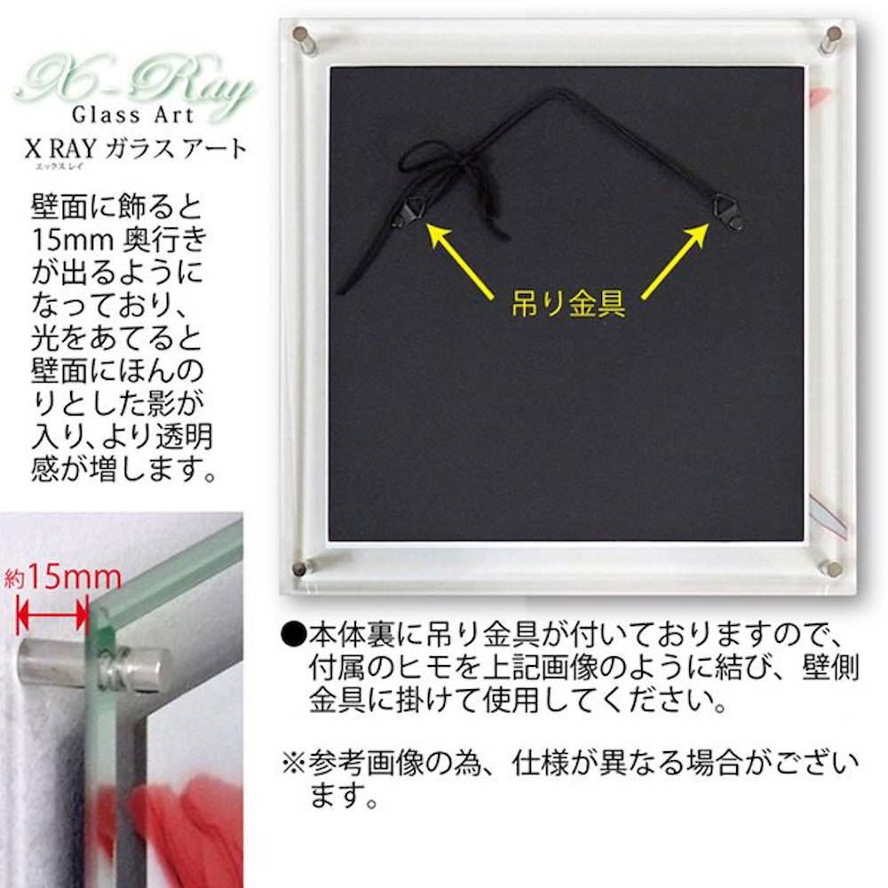 X RAY ガラス アート M 「ブルーライトチューリップ」 【直送品】 返品・キャンセル・他商品と同時購入は不可