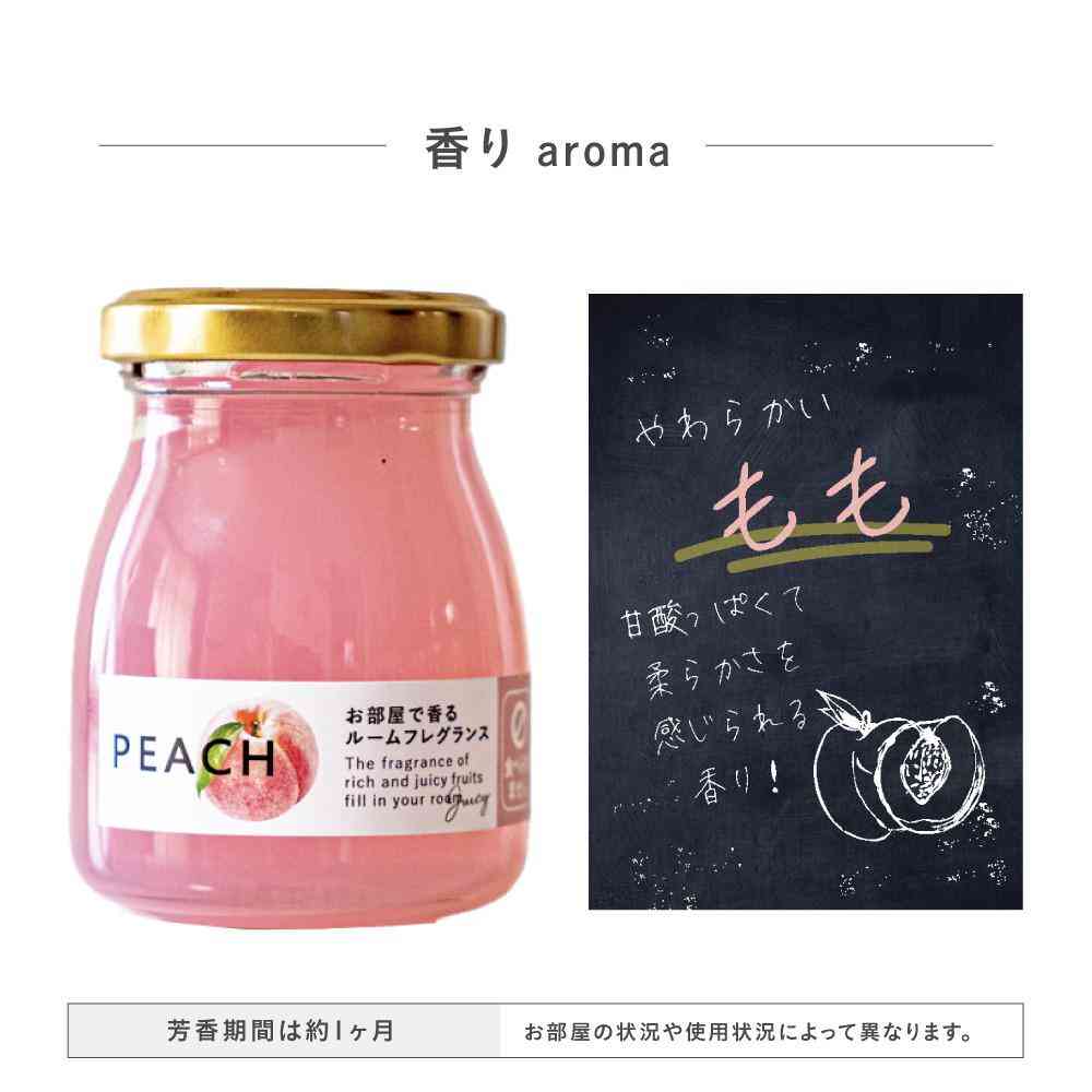 藤栄 まるごとフルーツ フレグランスジェル ピーチ MF-004