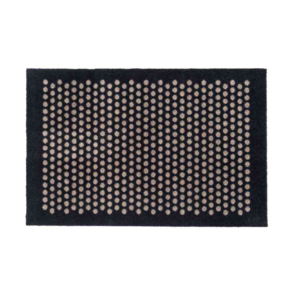 藤栄 tica copenhagen(チカ コペンハーゲン) フロアマット 60×90 DOT Black/Sand
