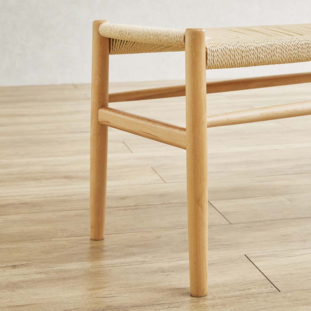 座面ペーパーコードベンチ ナチュラル色 BT-NDK-NA メーカー直送 ▼返品・キャンセル不可【他商品との同時購入不可】