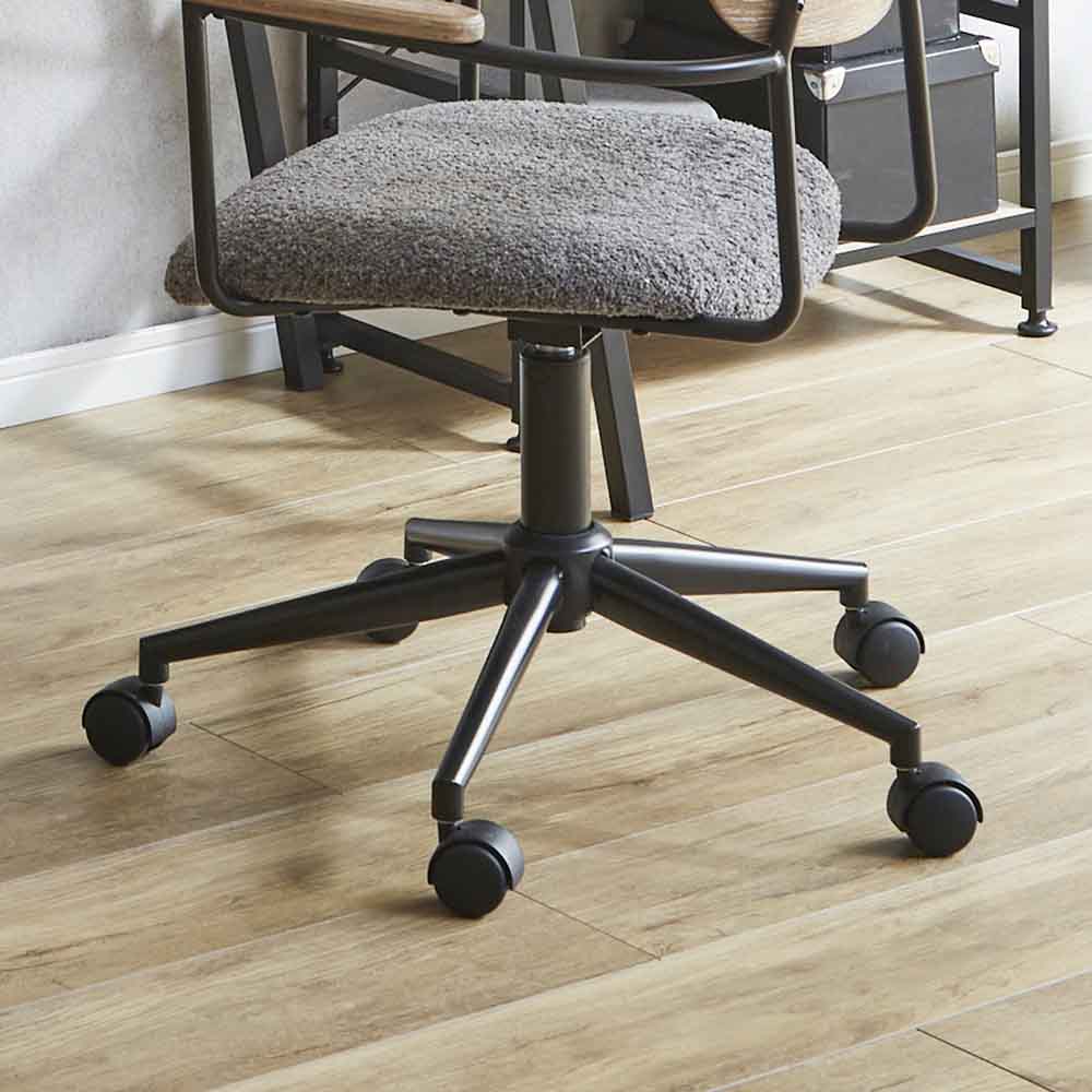 モダンでナチュラルなワーキングチェアー OA-KRD-GY メーカー直送 ▼返品・キャンセル不可【他商品との同時購入不可】