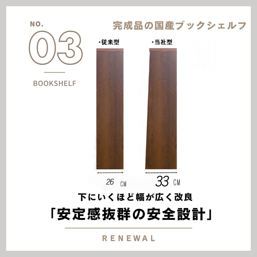 ブックシェフル幅90cmのミドルタイプ BS-01-90M-BR メーカー直送 ▼返品・キャンセル不可【他商品との同時購入不可】