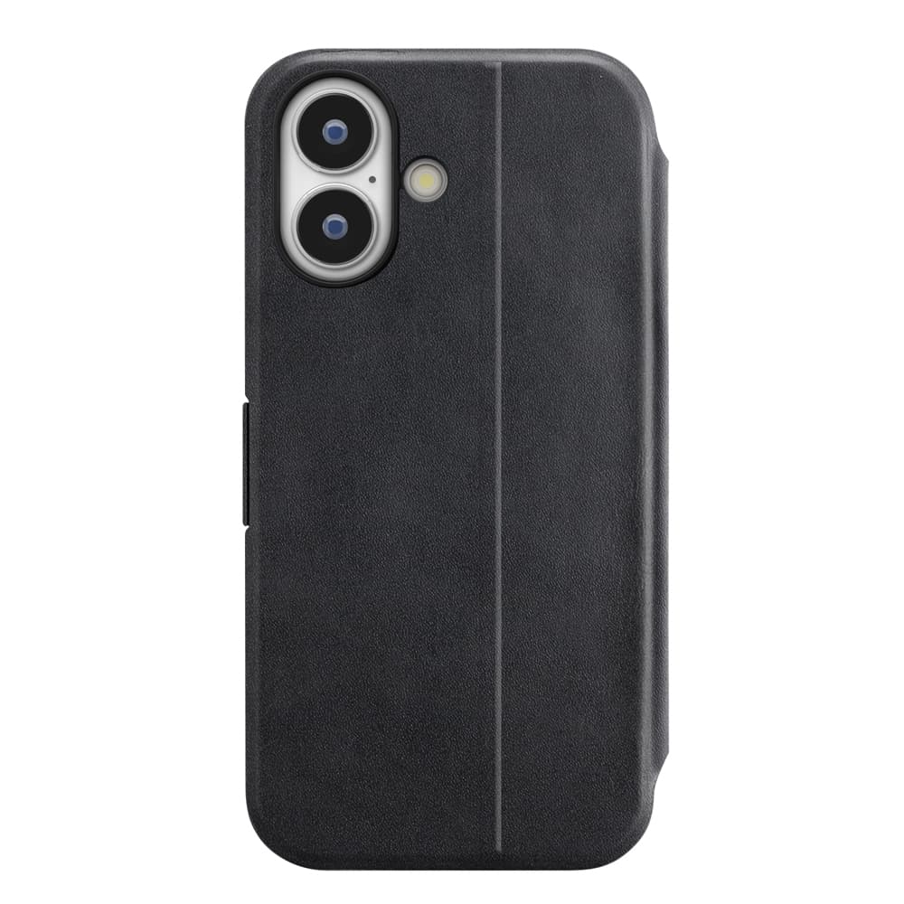 PGA iPhone 17用 スリムフリップカバー ブラック PG-25AFP06BK 65g