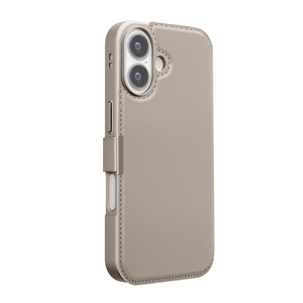 PGA iPhone 17用 バックフリップケース ベージュ PG-25ABF02BE 65g
