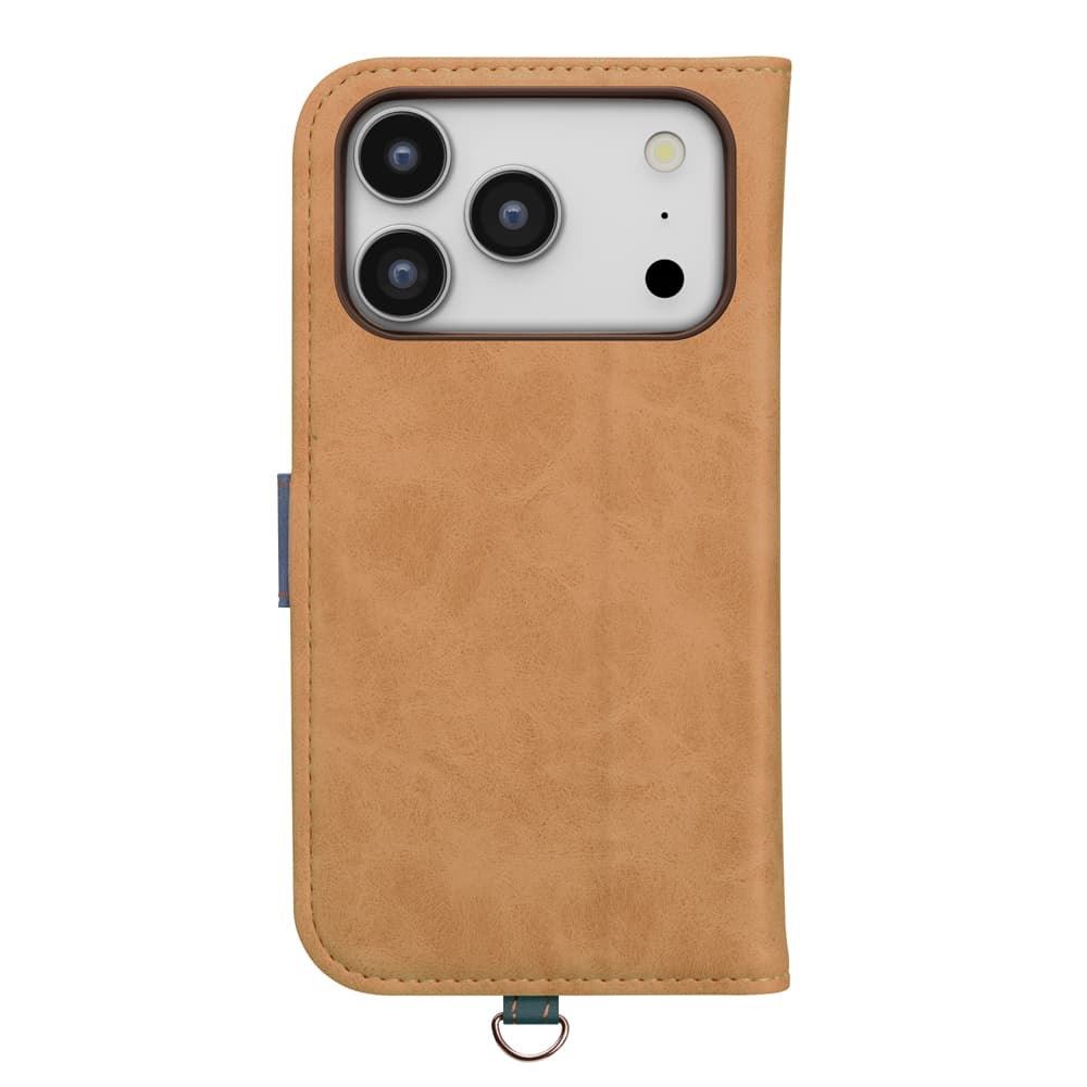 PGA iPhone 17 Pro用 フリップカバー キャメル 80g