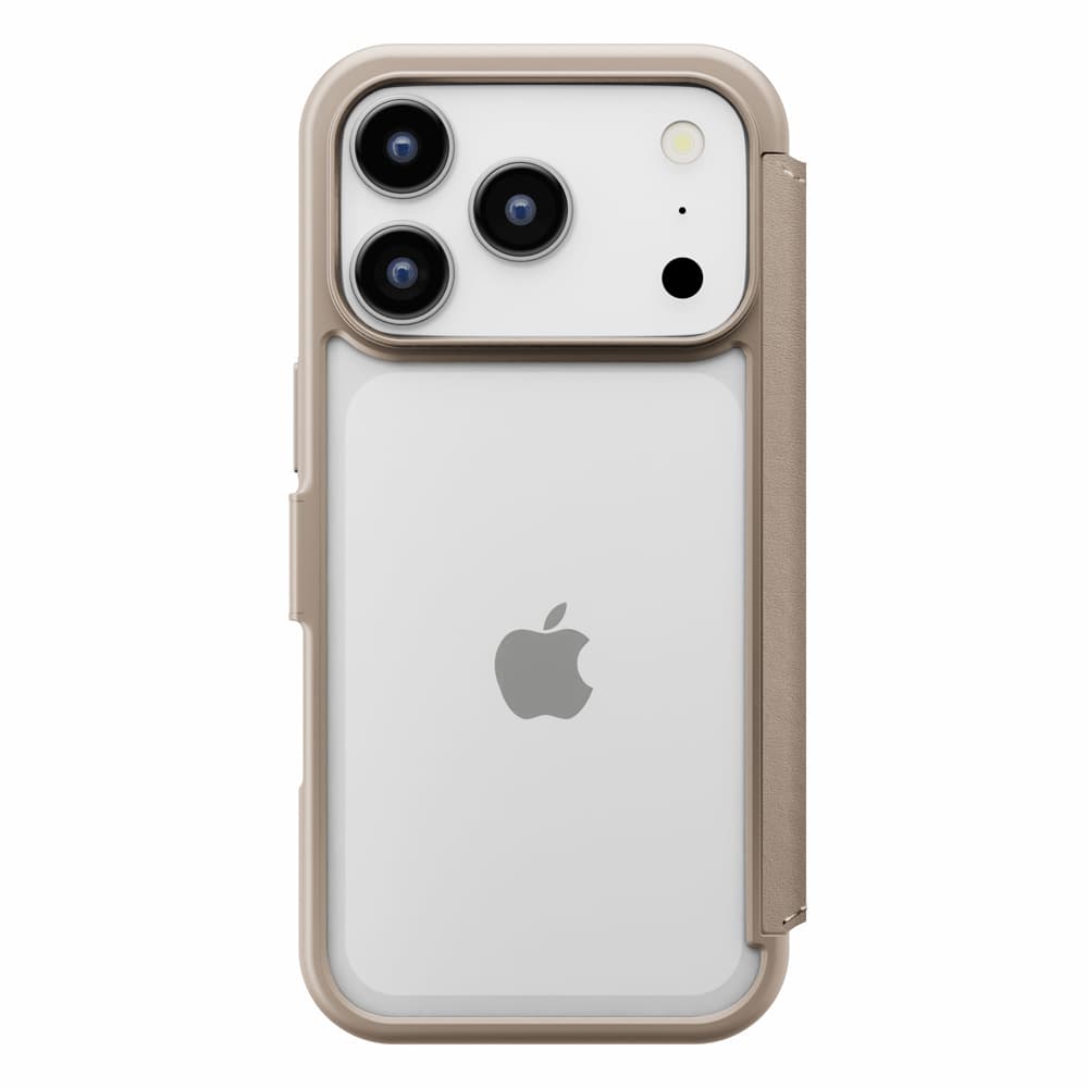 PGA iPhone 17 Pro用 ガラスフリップケース ベージュ 65g