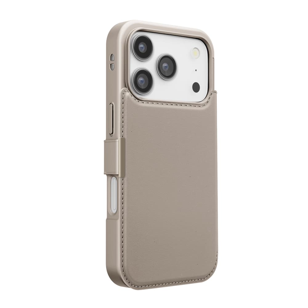 PGA iPhone 17 Pro用 バックフリップケース ベージュ 65g