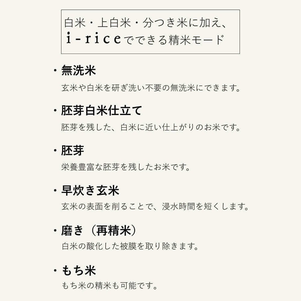 精米機 ライスクリーナー i-rice YE-RC25 ホワイト メーカー直送 ▼返品・キャンセル不可【他商品との同時購入不可】