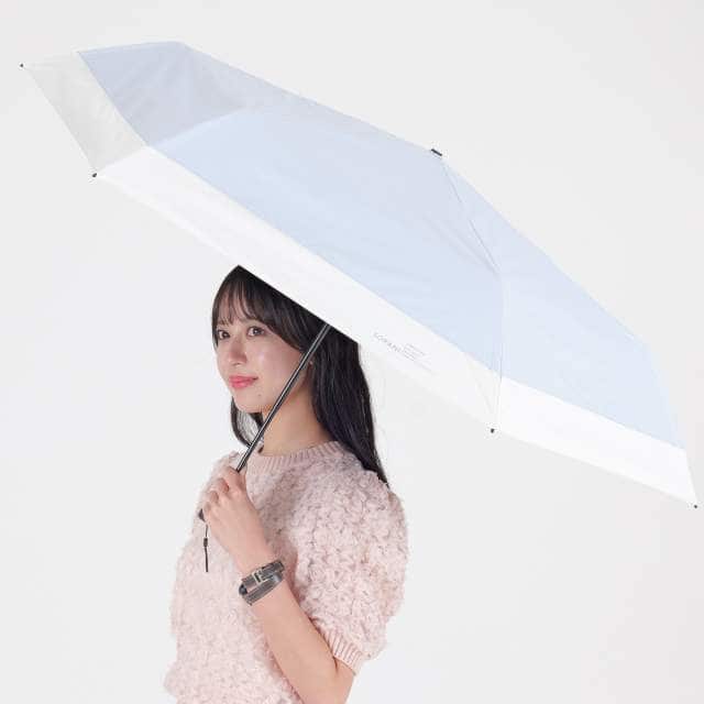BIGサイズ 晴雨兼用 折畳傘 ソラニ遮光 バイカラー ミニ58cm SX 【直送品】 返品・キャンセル・他商品と同時購入は不可