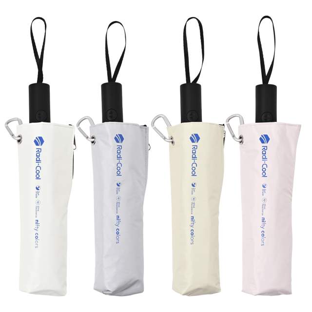 放射冷却 BIGサイズ 自動開閉 晴雨兼用 ラディクール 58cm PK 【直送品】 返品・キャンセル・他商品と同時購入は不可