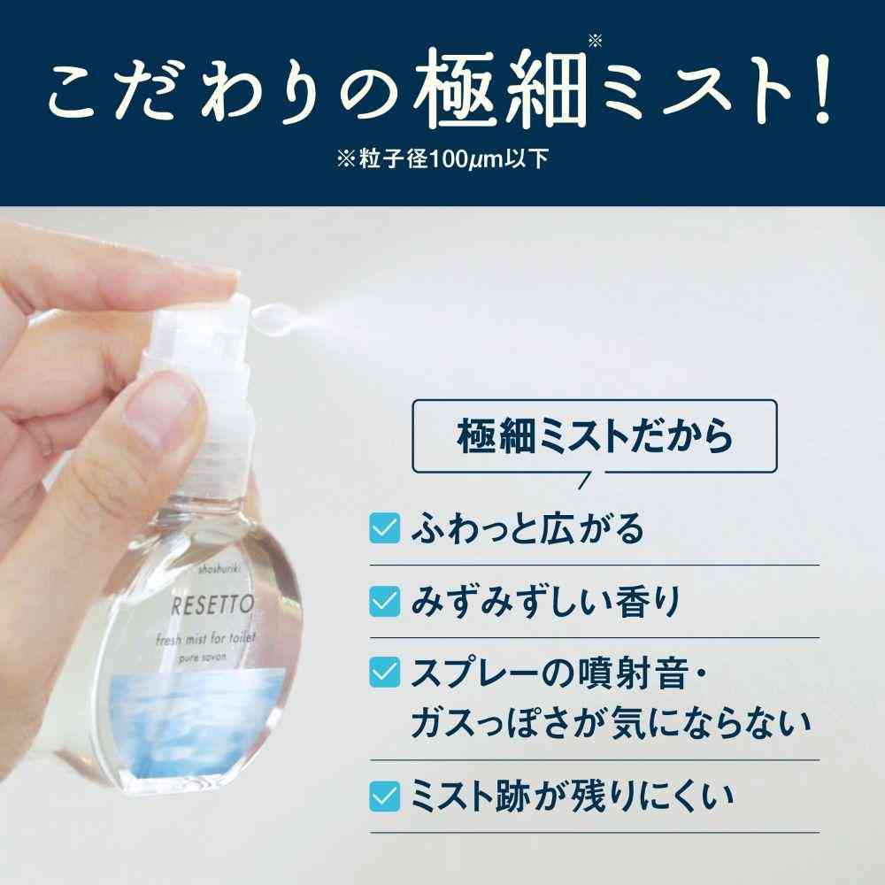 エステー 消臭力 トイレのフレッシュミスト RESETTO フローラルハグ つめかえ 50mL