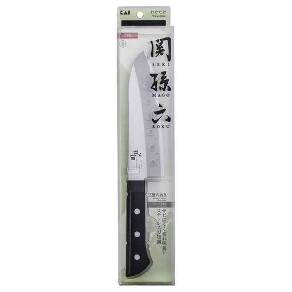 貝印 関孫六 わかたけ 三徳 穴あき165mm AB5419
