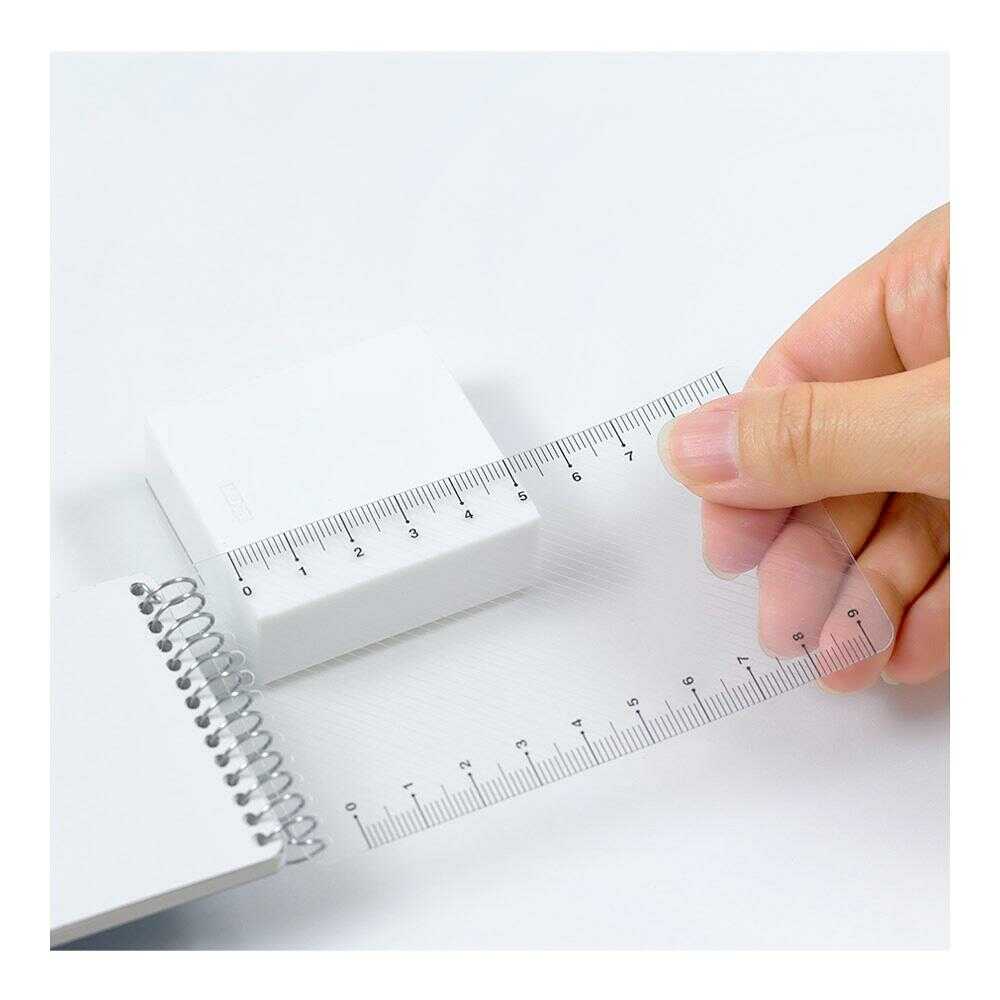 ミドリ ルーラーメモ<S> 赤 1冊