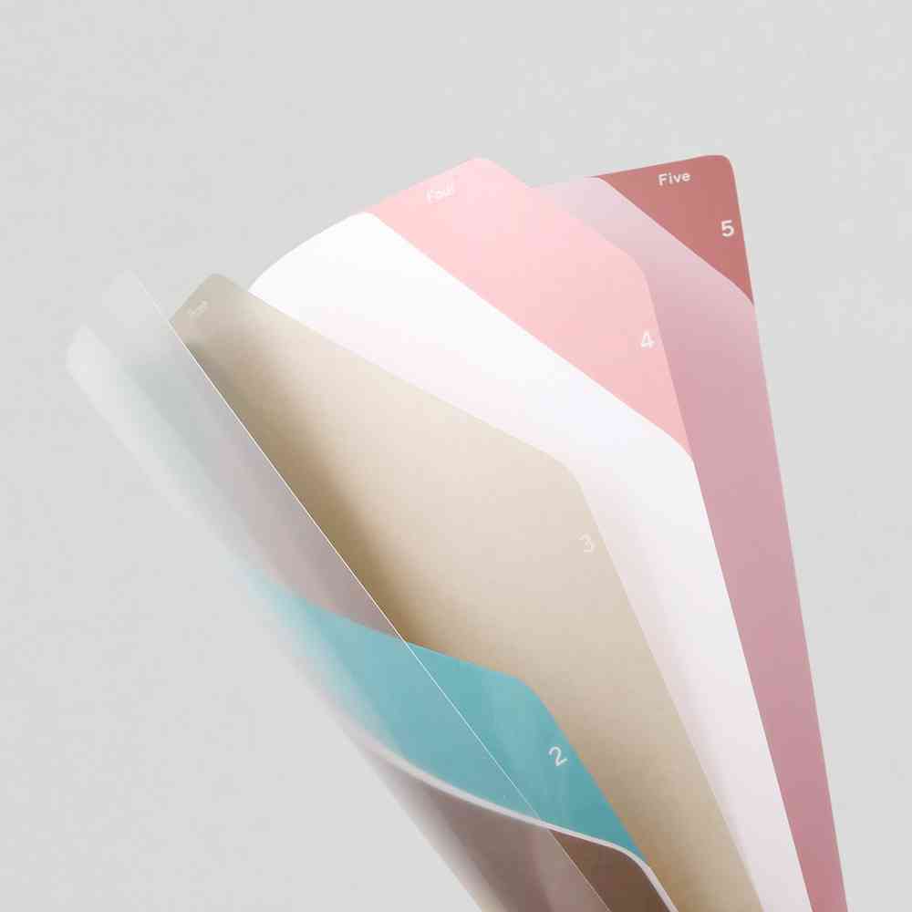 ミドリ 5ポケットクリアホルダー<A4> ストライプ柄 黄 1個