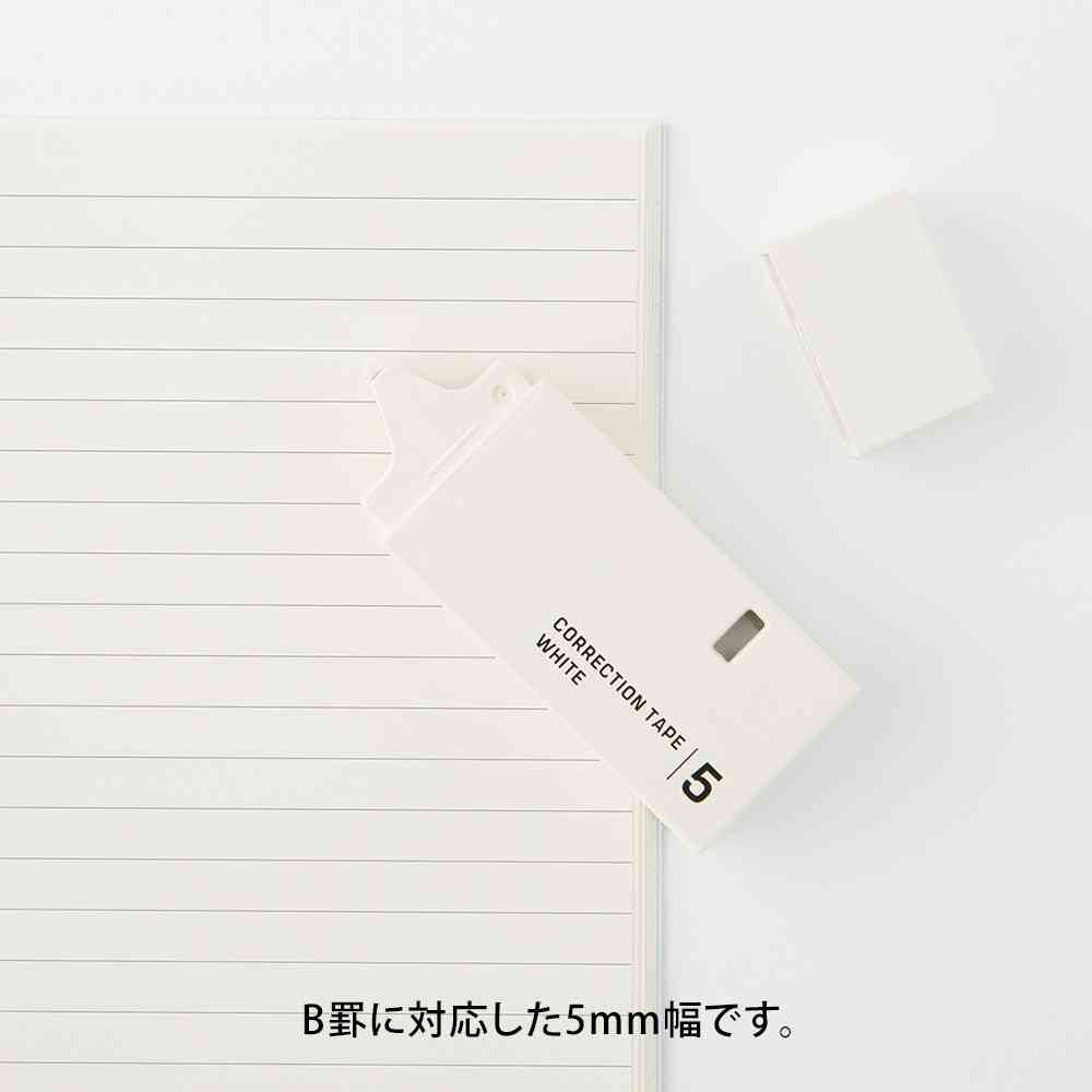 ミドリ 紙製修正テープ<5mm> 白 1個