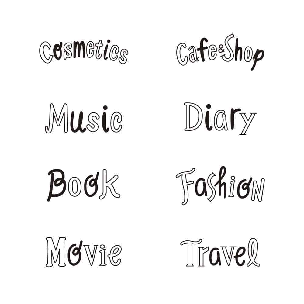 ミドリ スタンプ 回転印 ダイヤル タイトル柄 1個