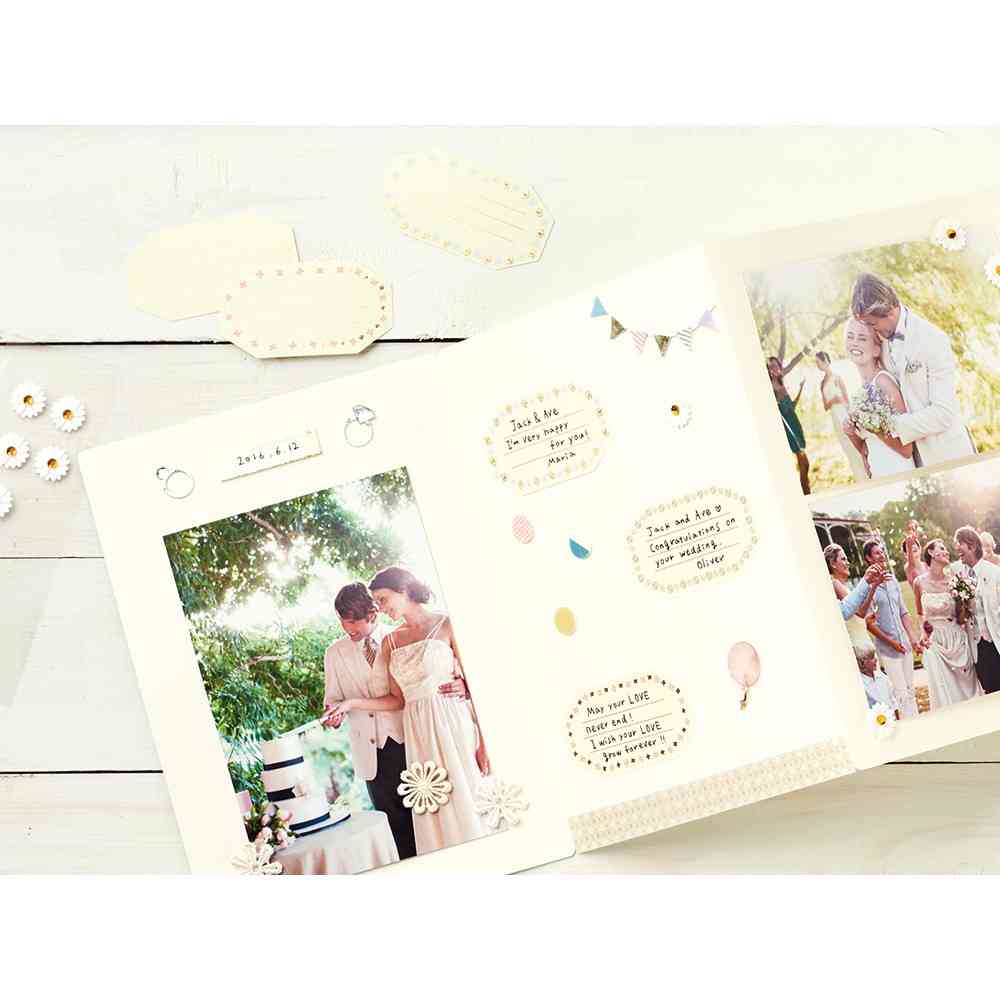 ミドリ シール2441 PCM ラベル フレーム柄 12枚入(3柄×4枚)