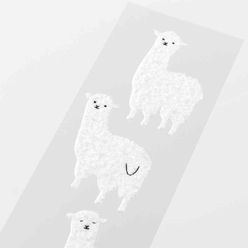 ミドリ レターセット636 シール付 アルパカ柄B 便箋/12枚入、封筒/4枚入、シール/1シート入