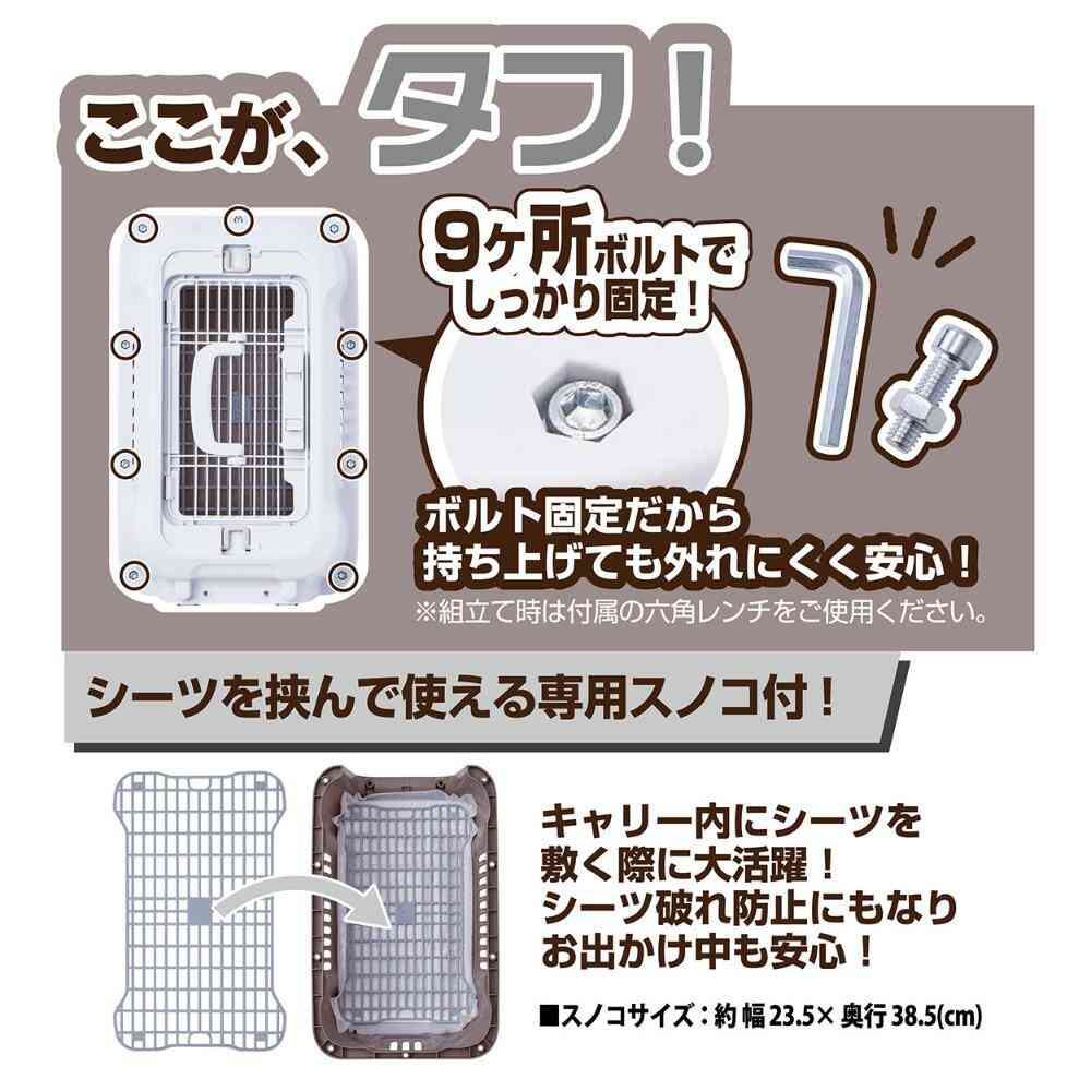 犬猫用キャリー 2ドア タフハウスキャリー ブラック M メーカー直送▼返品・キャンセル不可【他商品との同時購入不可】